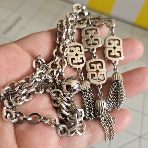 Trifari signed Tassel statement necklace - Picture 11 of 11